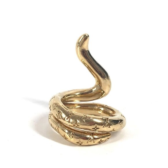 LOUIS VUITTON Trioberg Tentacool Nanogram Ring Accessories Ring Metal Gold - Picture 1 of 10